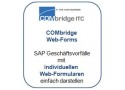 Mit COMbridge Web-Forms sind Sie in der Lage, ihre SAP Standard Software so zu individualisieren, dass Sie wirklich ihre eigenen Prozesse abbilden können, ihre eigenen Screens verwenden und sich die Software nach ihren Geschäftsvorfällen orientiert – nicht umgekehrt. Und das völlig ohne Programmierung.
