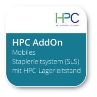 Mobiles Staplerleitsystem (SLS) mit HPC-Lagerleitstand